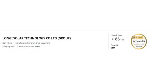 LONGi Repeats EcoVadis Gold Medal, Joins Top 2% of 150,000 Participating Companies