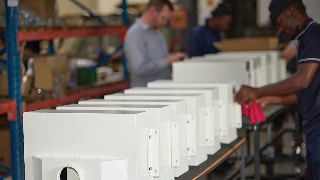 Image of components for Booyco Engineering’s third generation military HVAC system