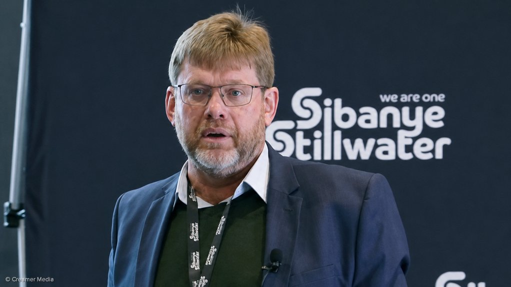 Sibanye-Stillwater executive VP head of projects Ralph Lombard