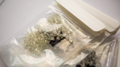 Parcels of rough diamonds