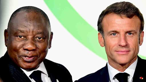 President Cyril Ramaphosa and French President Emmanuel Macron
