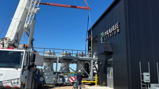 Four-column DLE at Prairie Lithium's site in Saskatchewan