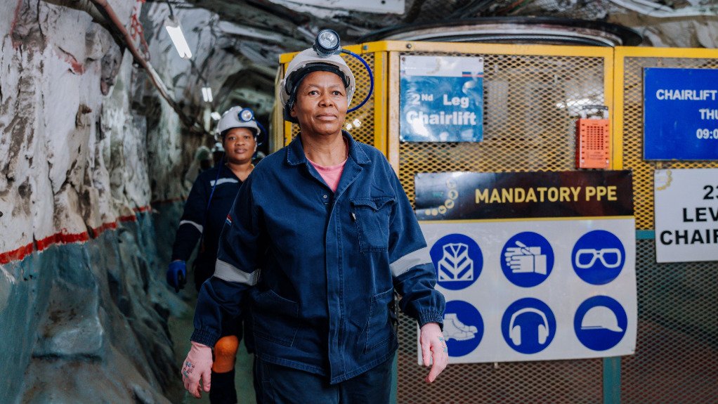 Underground staff at Siyanda Bakgatla Platinum Mine.