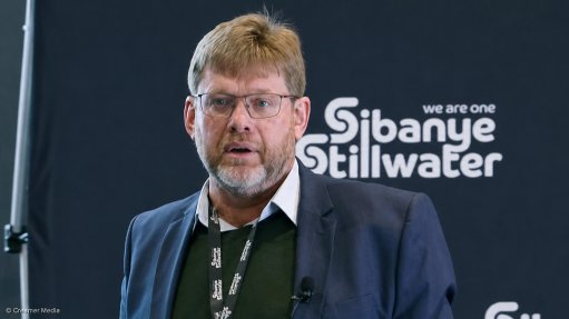 Sibanye-Stillwater executive VP head of projects Ralph Lombard