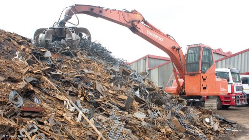 Scrap metal recycling operation