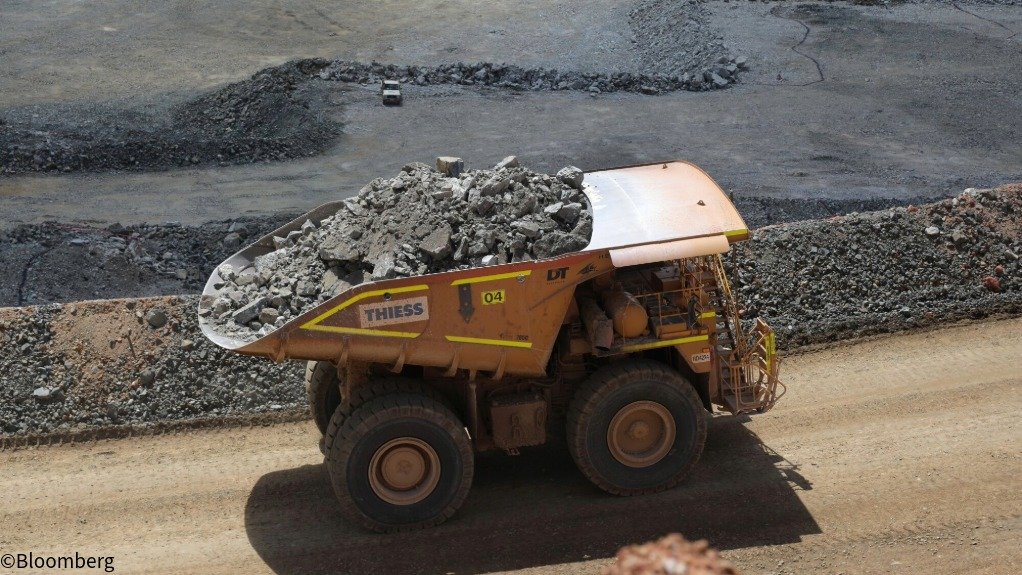 Ore in truck