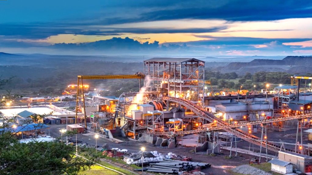 Processing plant at AngloGold's Geita operation in Tanzania