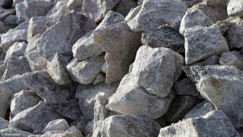 A generic image of lithium rocks