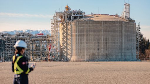 LNG Canada tank