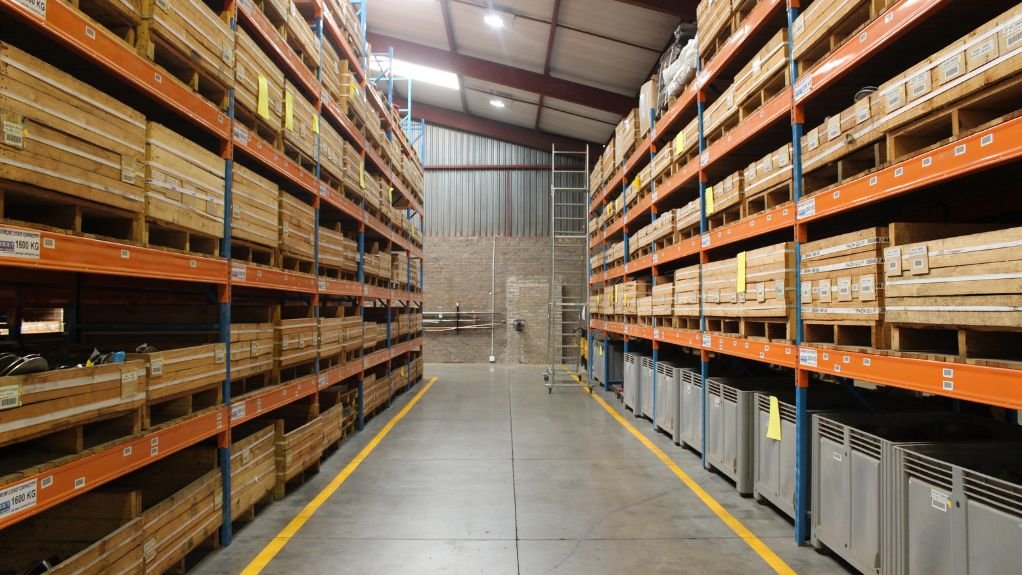 The above image depicts KSB Pumps & Valves manufacturing plant shelves