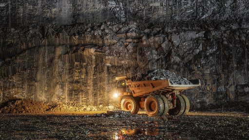 A truck at the Damang mine