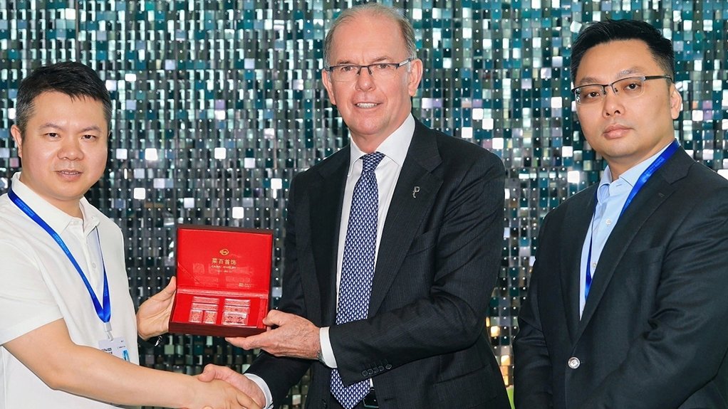 Caibai GM Caigang Ning, WPIC CEO Trevor Raymond, and WPIC Asia Pacific Regional Head Weibin Deng.