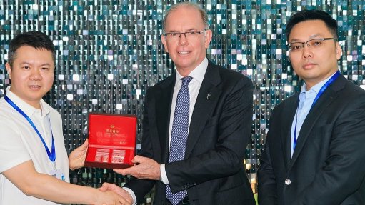 Caibai GM Caigang Ning, WPIC CEO Trevor Raymond, and WPIC Asia Pacific Regional Head Weibin Deng.