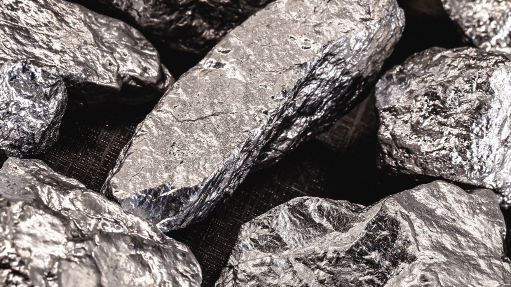 A generic image of palladium rocks