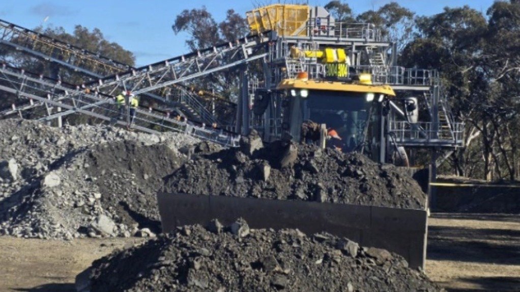 Ore processing at Hillgrove mine, in Australia