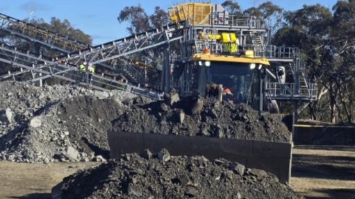 Ore processing at Hillgrove mine, in Australia