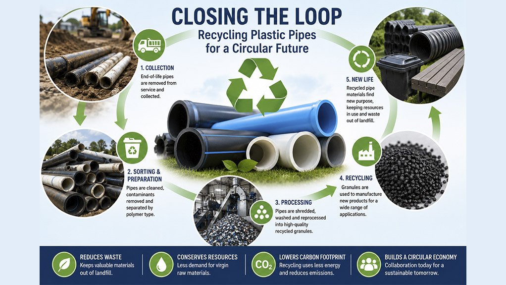 Closing The Loop: Responsible Recycling Of Plastic Pipes In South Africa