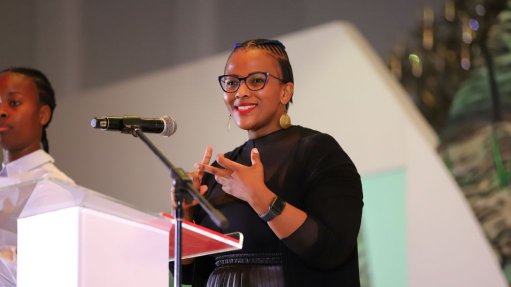 Head and shoulders shot of Zoleka