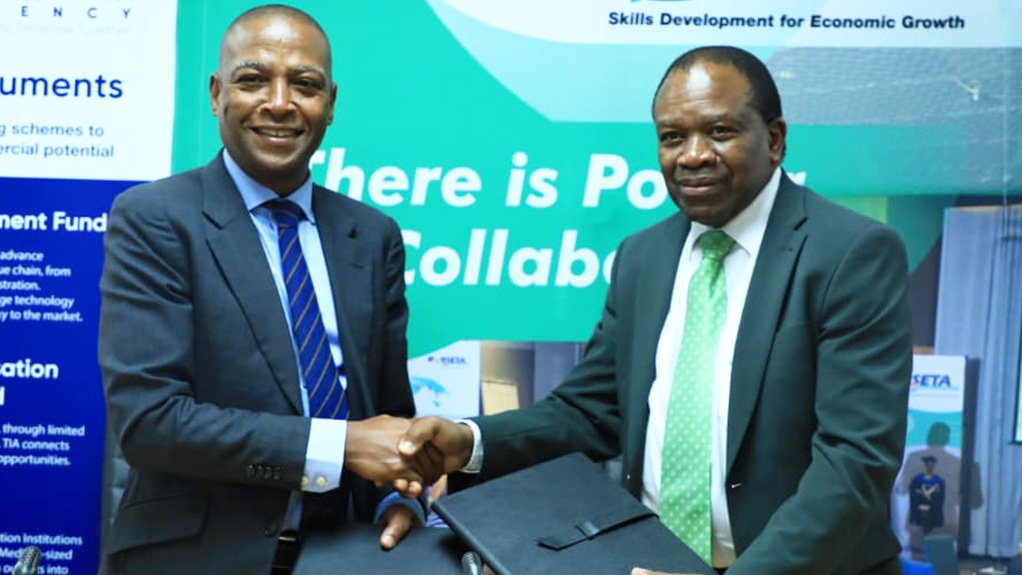 W&R Seta CEO Tom Mkhwanazi and TIA CEO Dr Titus Mathe