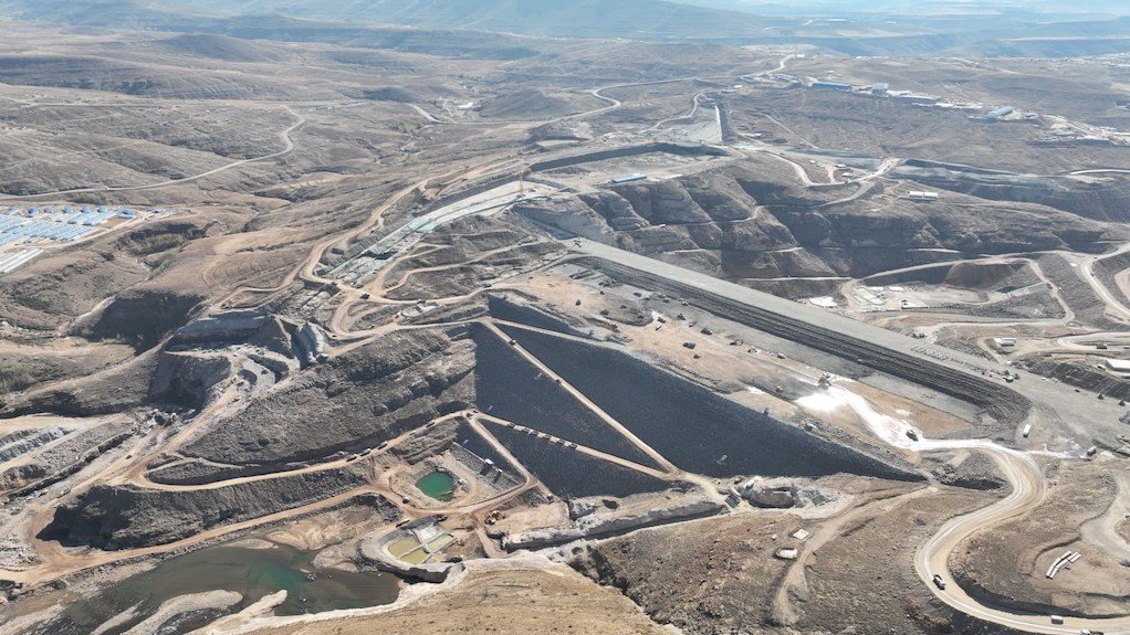 Image of Polihali dam under construction