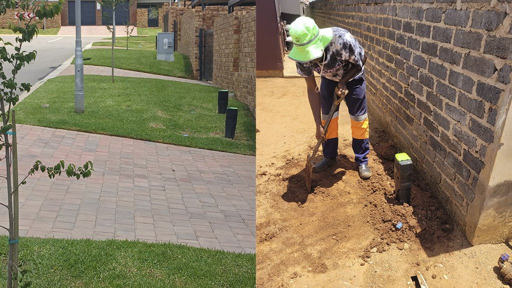 Image of meters being installed on pavements
