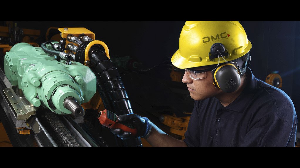 A technician carrying out maintenance on a Montabert drifter to ensure reliable performance, maximum productivity and extended equipment life