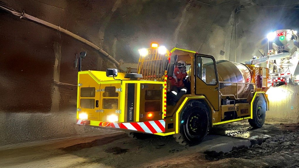 Putzmeister underground concrete mixers designed to deliver efficient, reliable and consistent concrete transport and placement in underground mining operations