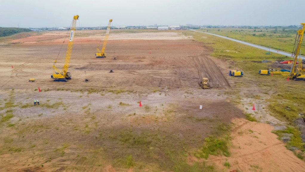The Nyanza Light Metals piling site
