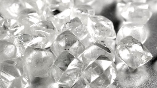 Rough diamonds recovered by De Beers