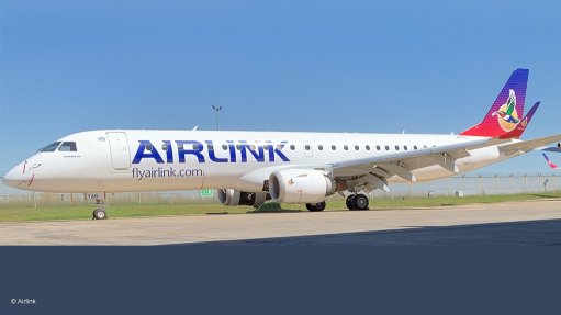 An Airlink E190 aircraft