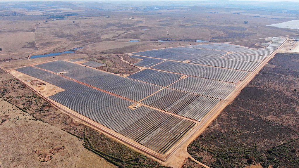 Bird's-eye view of the Ilikwa PV facility