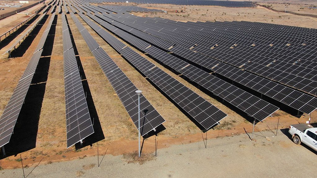 The PV modules of the Ilikwa PV facility