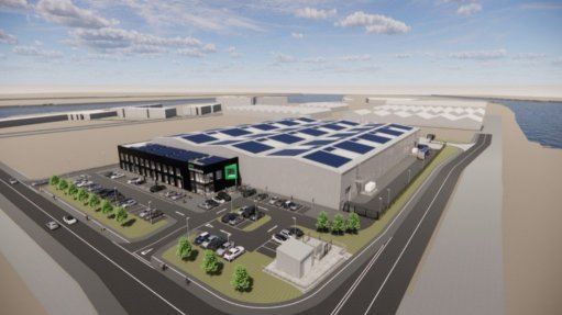 Belfast magnet recycling plant rendering