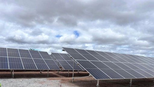 The above image depicts an array of solar panels