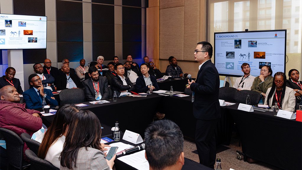 Dr. Gang Yu from the University of Pretoria present their robotics and AI research for underground mining applications.