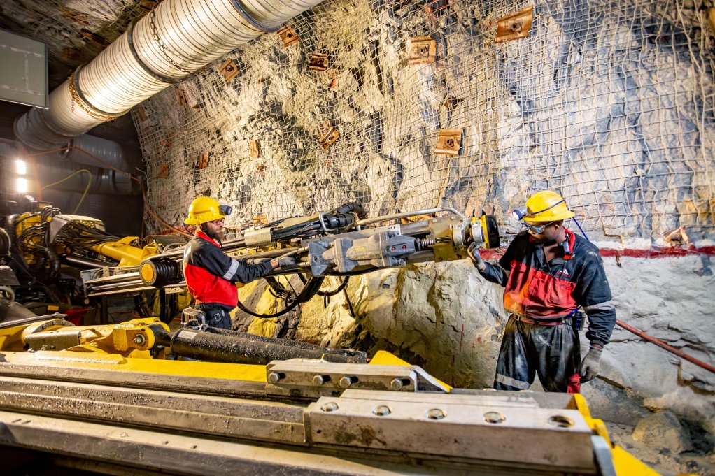 Image of Platreef mine underground