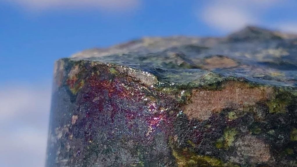 Drill core sample from Elizabeth Creek project