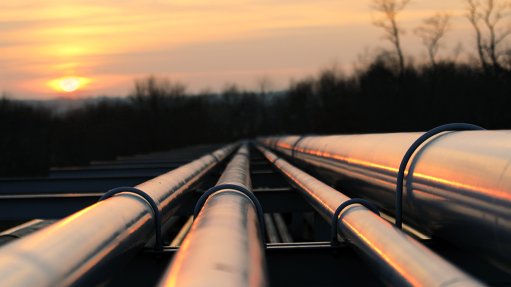 An oil pipeline