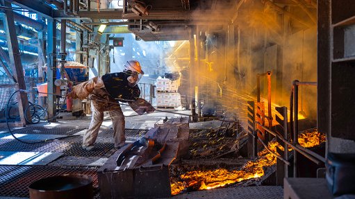 An image of an Implats furnace