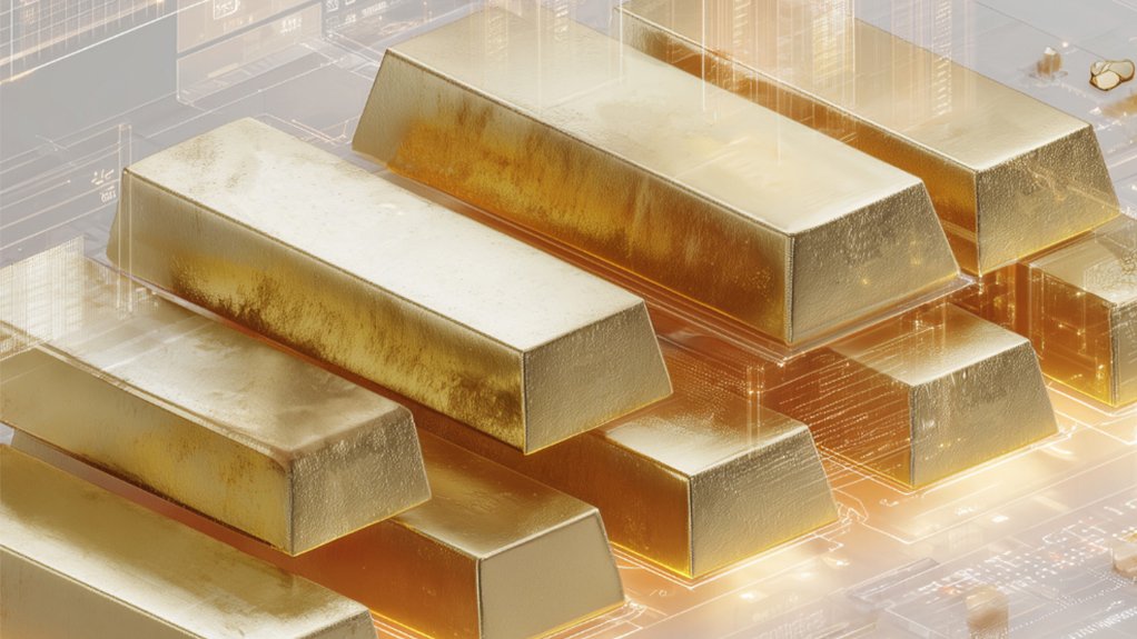 An image of gold bars