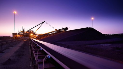 a dusk image of the Khwelamet manganese alloy smelter complex in Meyerton, Gauteng
