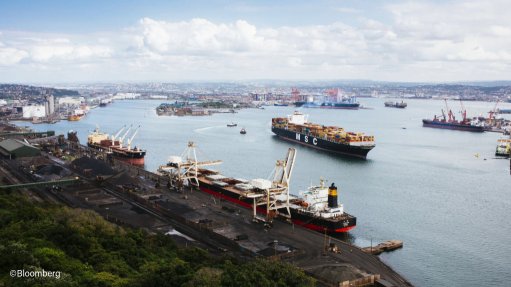Image of a ship in the Port of Durban