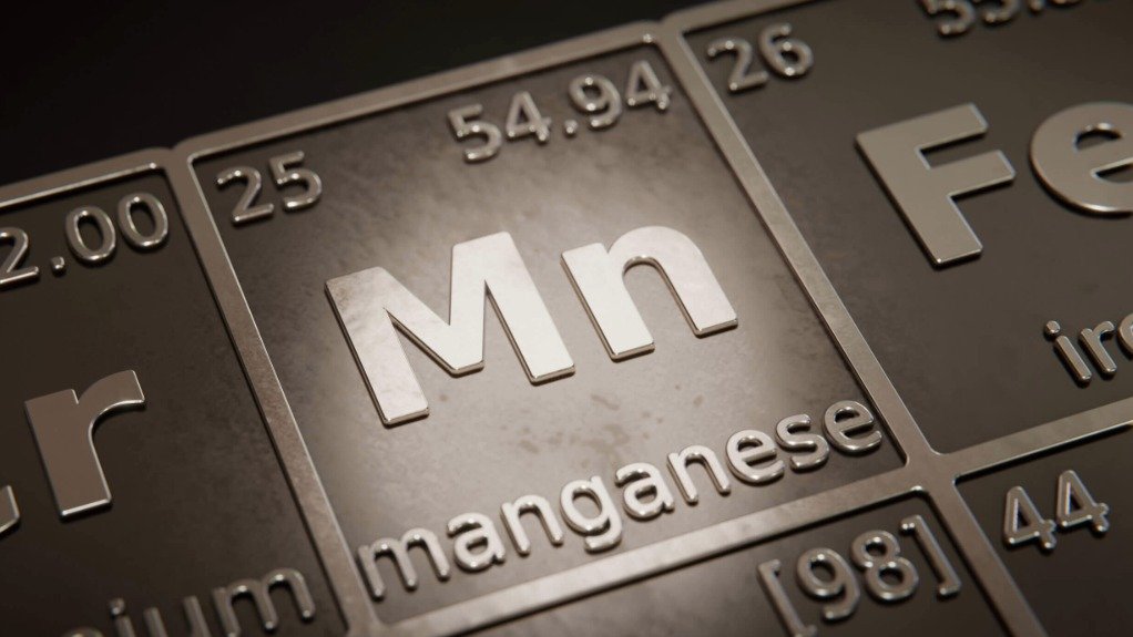 An image of the Manganese chemical symbol