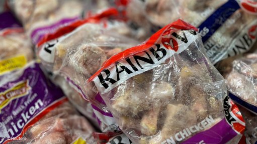 Frozen chicken pieces