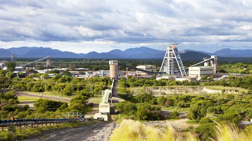 An image of the Tumela mine at the Amandelbult operation 