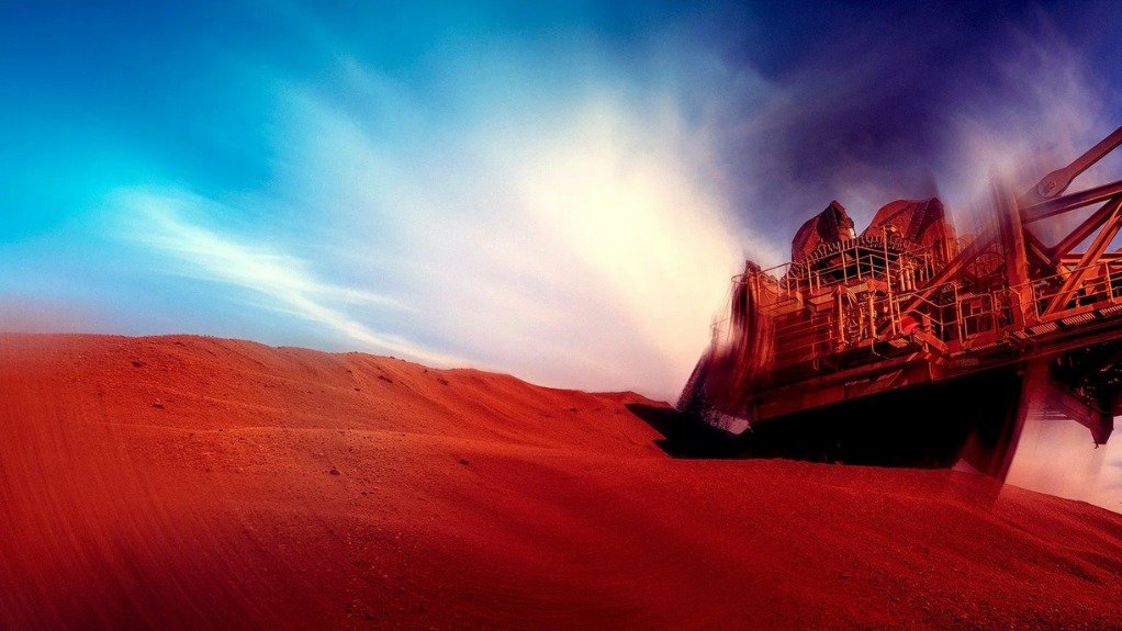 Iron-ore mining landscape