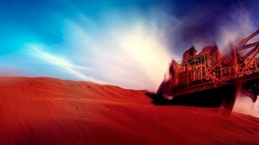 Iron-ore mining landscape