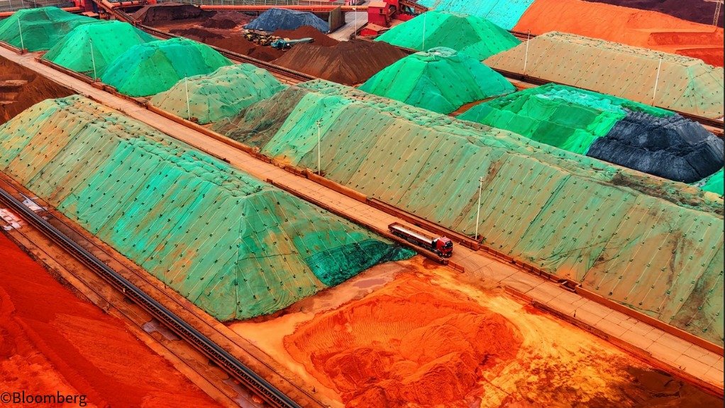 Iron-ore piles