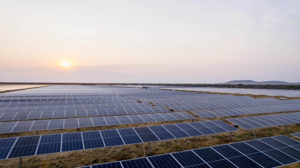 An image of a solar plant