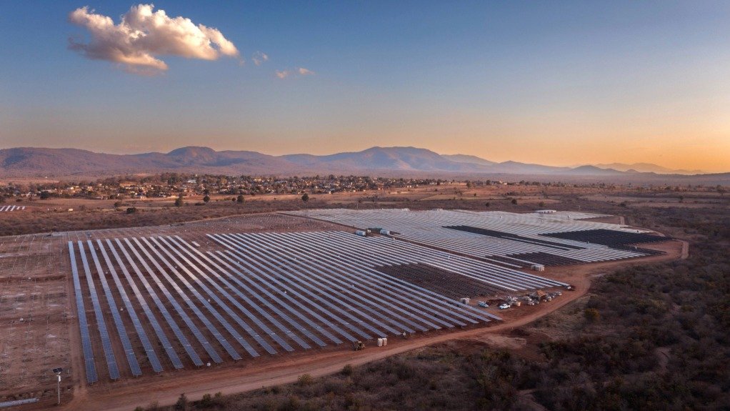 An image of the Bolobedu solar farm
